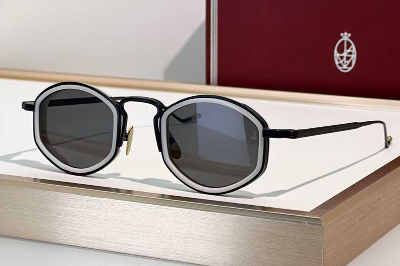 Aragon Sunglasses White Black Gray