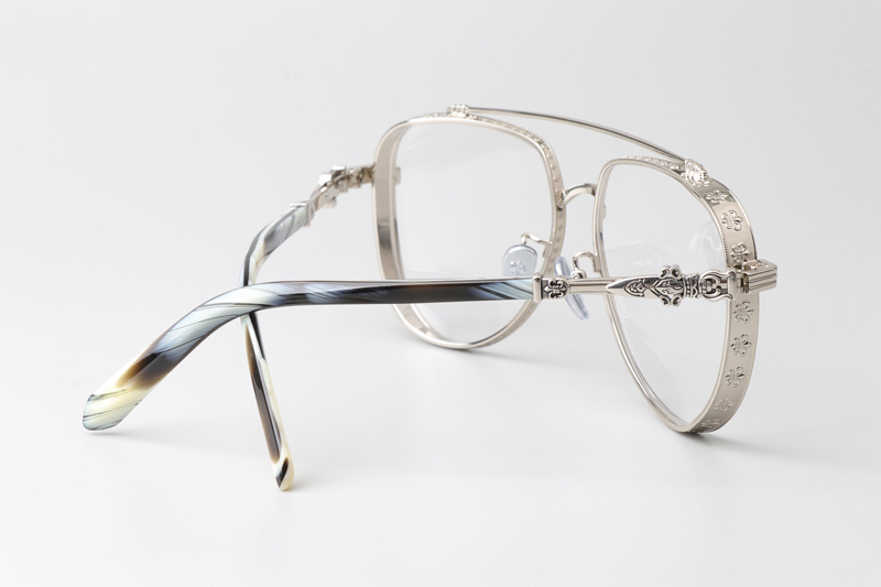 Armadildoe Eyeglasses Silver