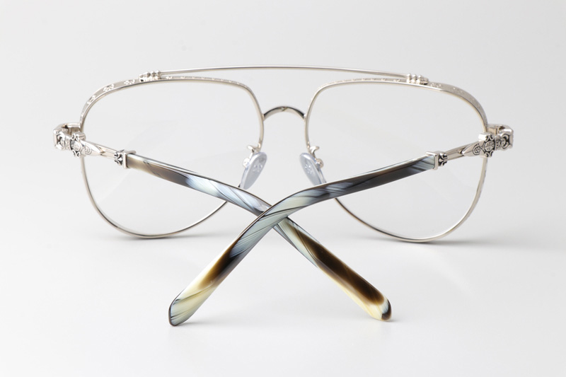 Armadildoe Eyeglasses Silver