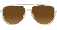 Armadildoe Sunglasses Gold Gradient Brown