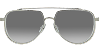 Armadildoe Sunglasses Silver Gradient Gray