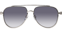 Armadildoe Sunglasses Silver Gradient Gray