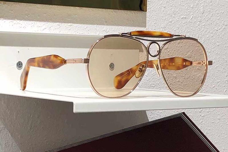 Aspen Sunglasses Rose Gold Brown