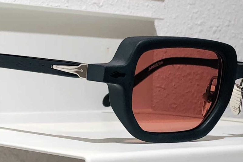 Astaire Sunglasses Matte Black Red