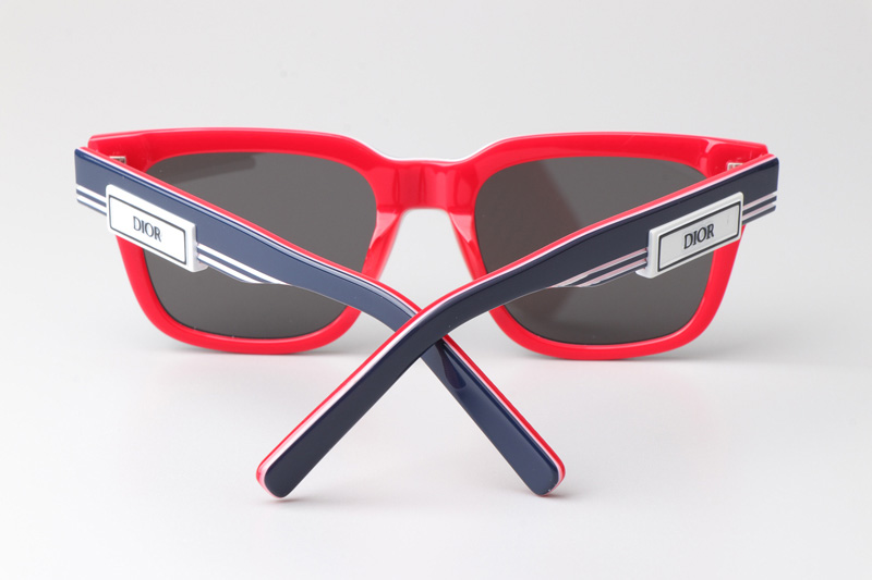 B23S11 Sunglasses Blue Red Gray