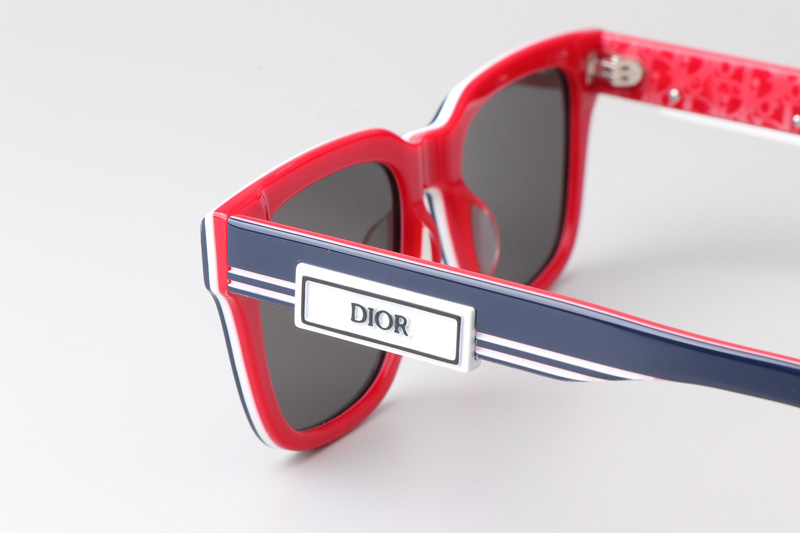 B23S11 Sunglasses Blue Red Gray