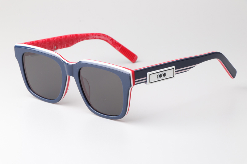 B23S11 Sunglasses Blue Red Gray