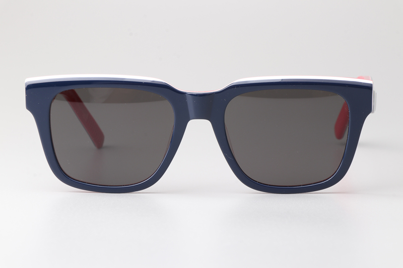 B23S11 Sunglasses Blue Red Gray
