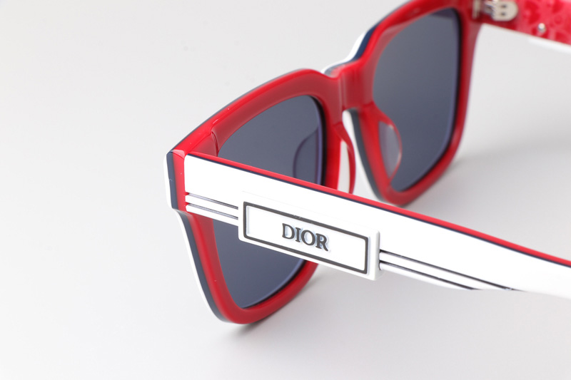 B23S11 Sunglasses White Red Blue