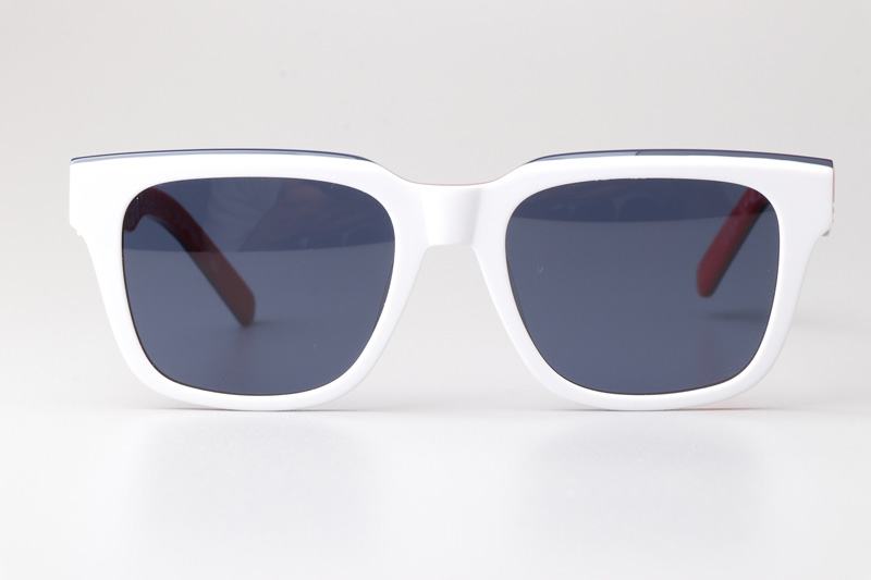 B23S11 Sunglasses White Red Blue