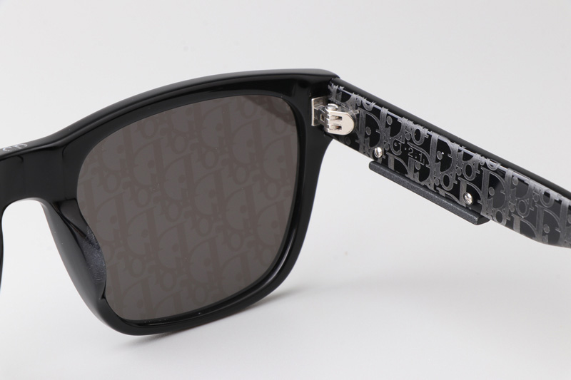 B23S2F Sunglasses Black Silver Logo