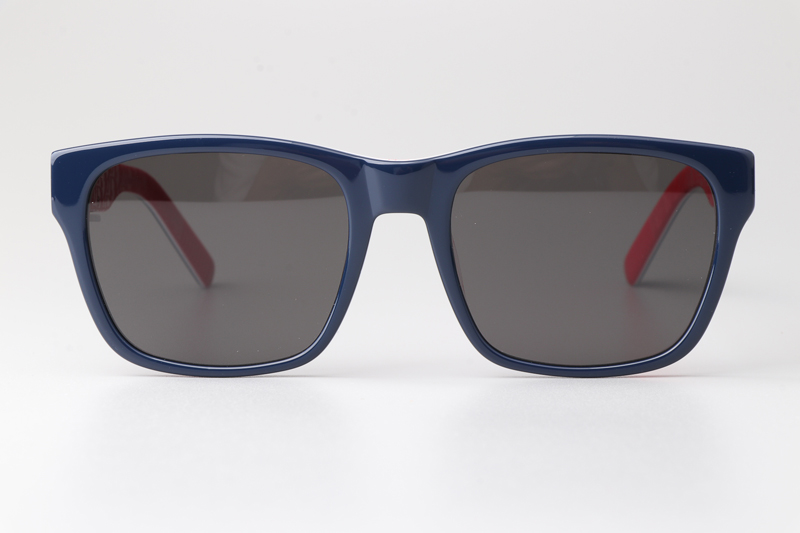 B23S2F Sunglasses Blue Red Gray