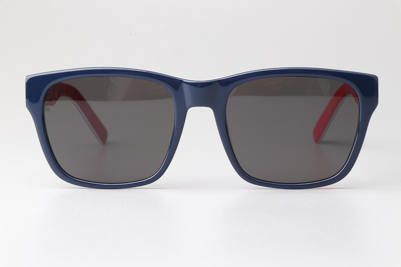 B23S2F Sunglasses Blue Red Gray