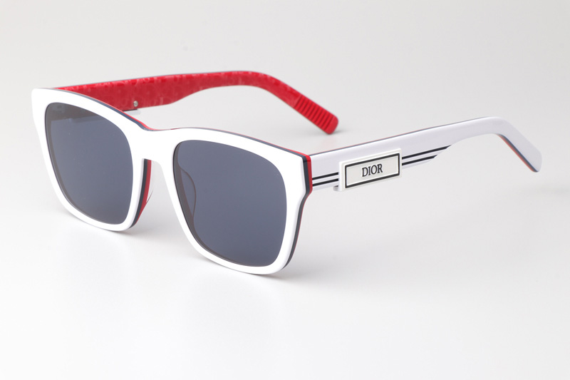 B23S2F Sunglasses White Red Blue