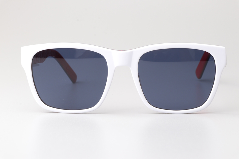 B23S2F Sunglasses White Red Blue
