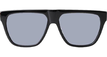 B23S31 Sunglasses Black Silver Logo