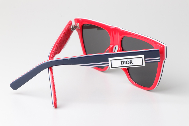 B23S31 Sunglasses Blue Red Gray