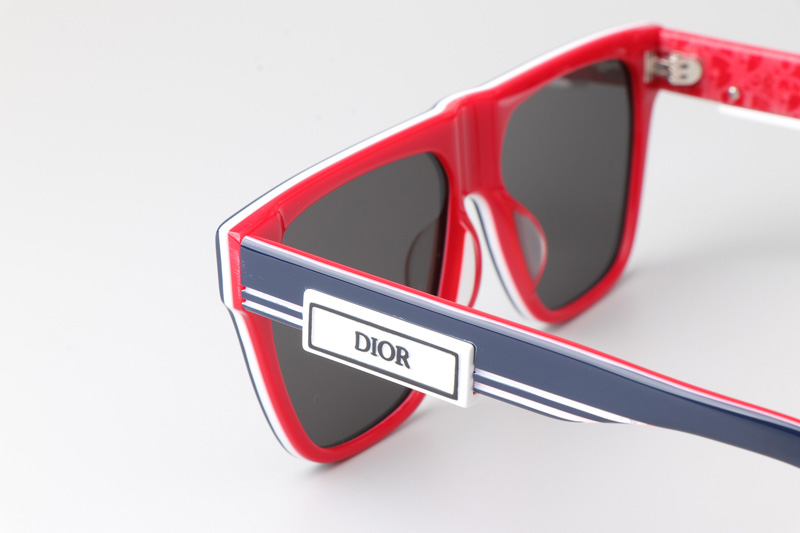 B23S31 Sunglasses Blue Red Gray