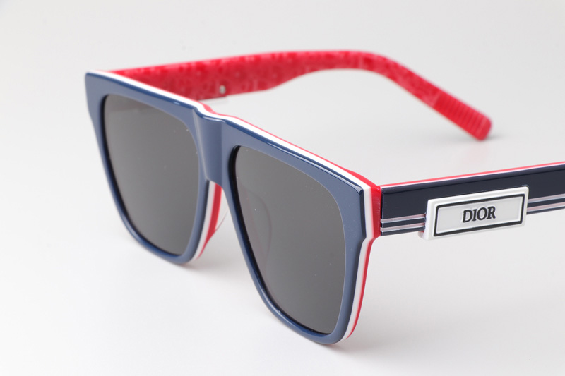 B23S31 Sunglasses Blue Red Gray