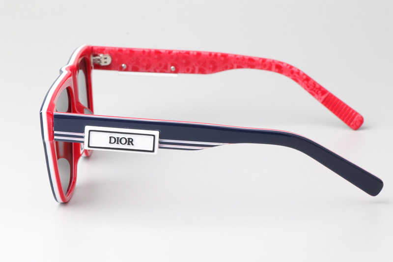 B23S31 Sunglasses Blue Red Gray