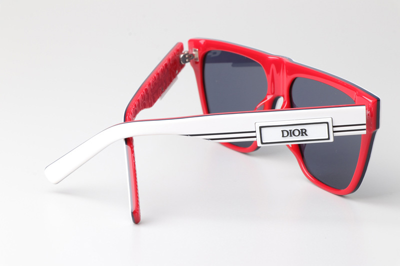 B23S31 Sunglasses White Red Blue