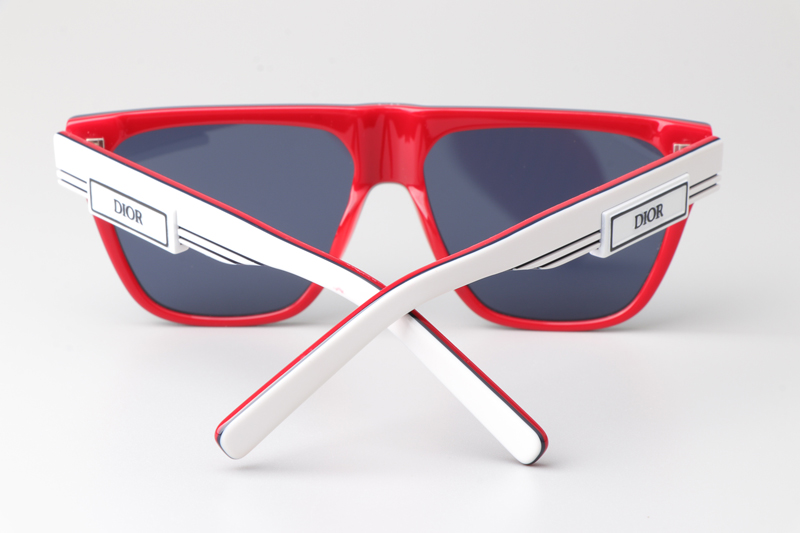 B23S31 Sunglasses White Red Blue