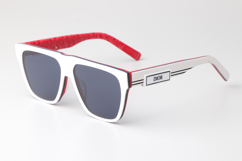 B23S31 Sunglasses White Red Blue