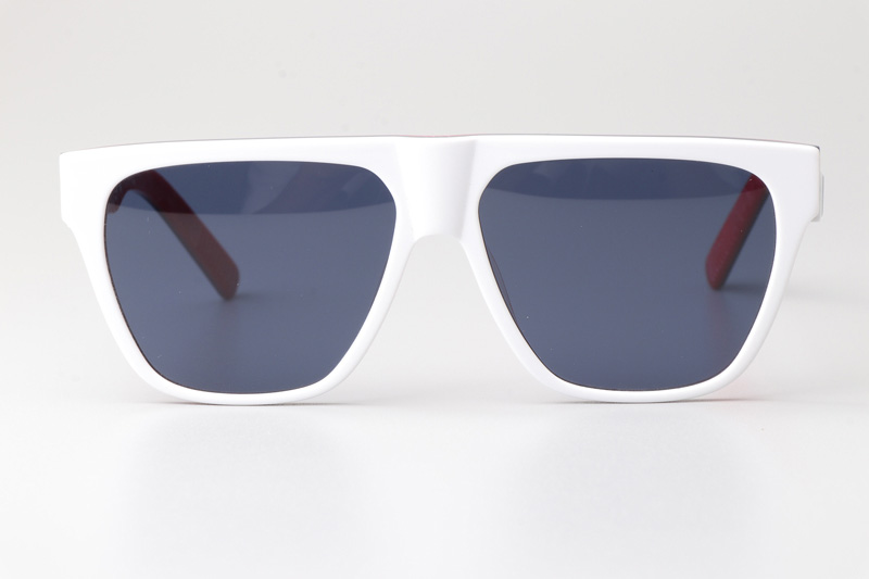 B23S31 Sunglasses White Red Blue