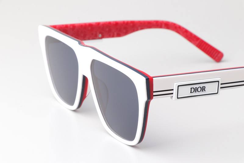 B23S31 Sunglasses White Red Blue