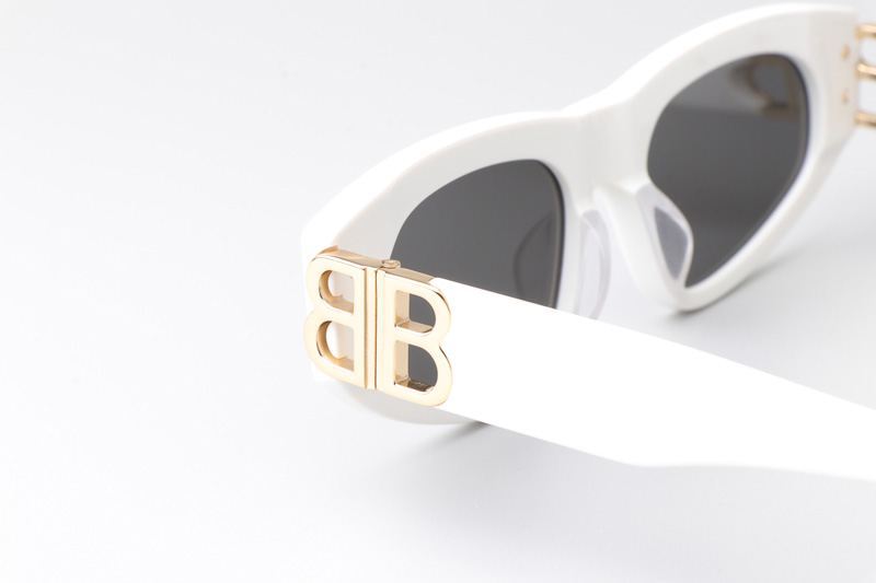 BB0095S Sunglasses White Gray