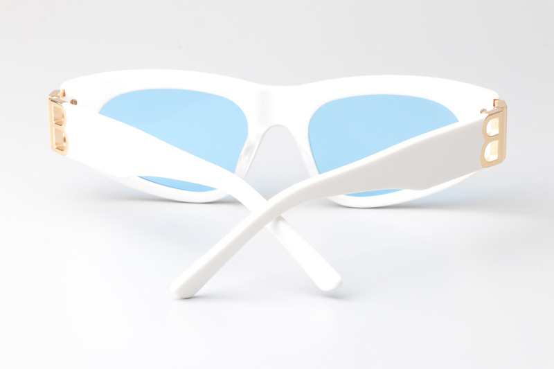 BB0095S Sunglasses White Light Blue