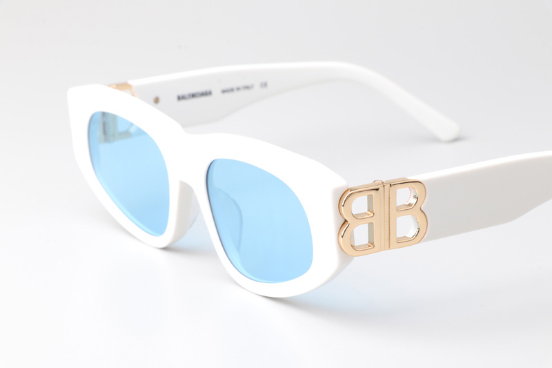 BB0095S Sunglasses White Light Blue