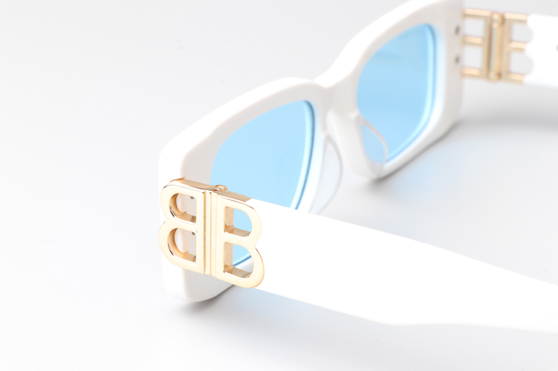 BB0096S Sunglasses White Light Blue