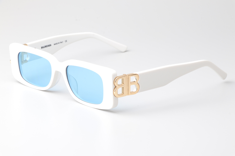 BB0096S Sunglasses White Light Blue
