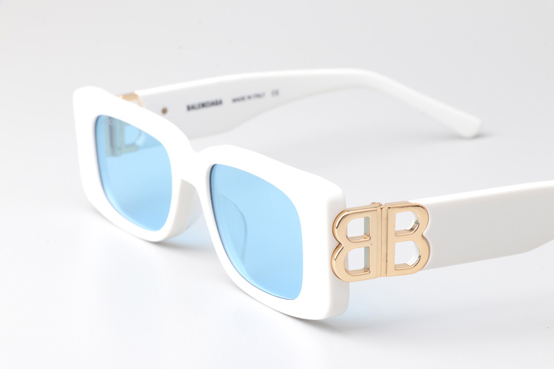 BB0096S Sunglasses White Light Blue