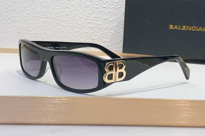BB0339S Sunglasses Black Gold Gradient Gray