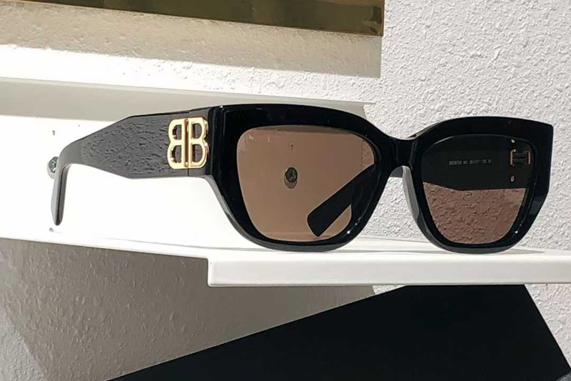 BB0361SK Sunglasses Black Gold Brown