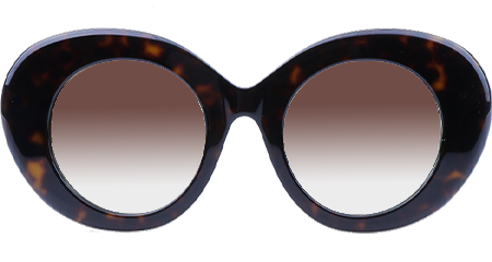 BE4370 Sunglasses Tortoise Gradient Brown