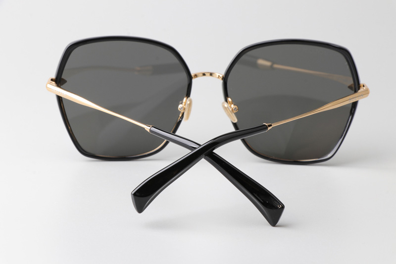 BL6061 Sunglasses Black Gold Gray