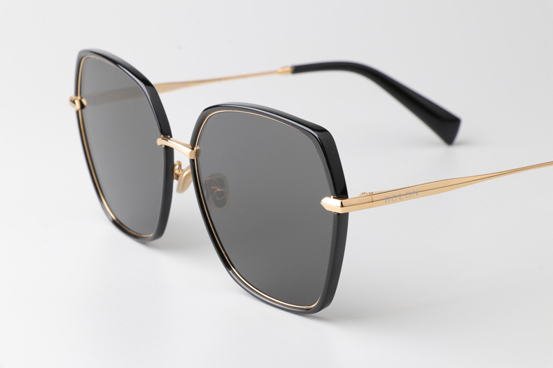 BL6061 Sunglasses Black Gold Gray