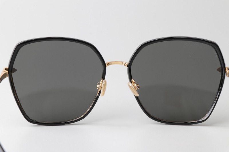 BL6061 Sunglasses Black Gold Gray