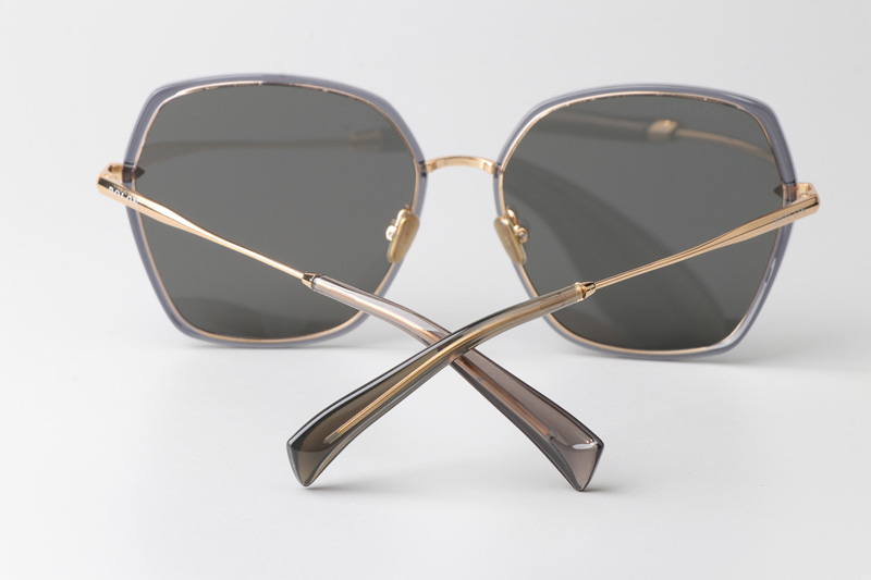 BL6061 Sunglasses Gray Gold Gray