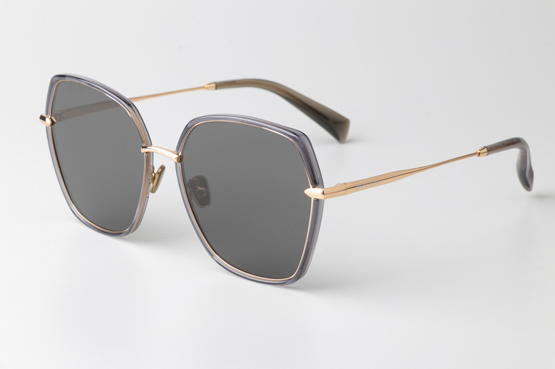 BL6061 Sunglasses Gray Gold Gray