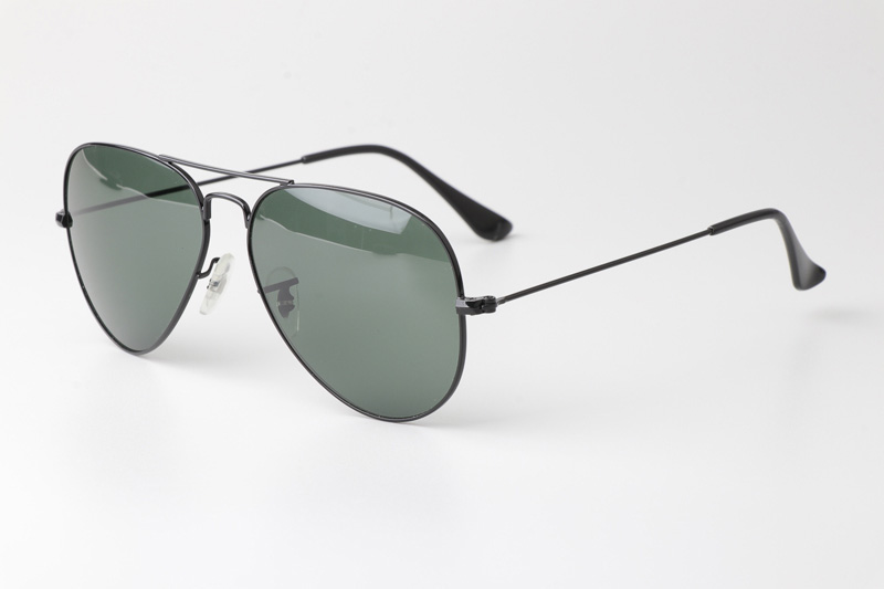 BS3025 Sunglasses Black Green