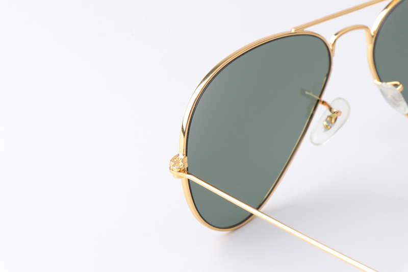 BS3025 Sunglasses Gold Green