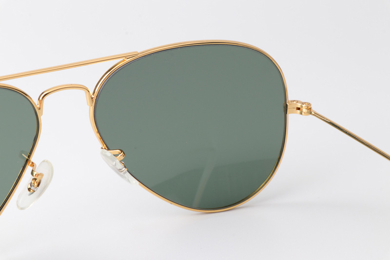 BS3025 Sunglasses Gold Green