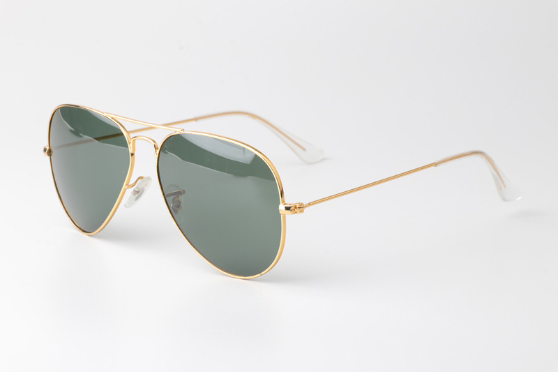 BS3025 Sunglasses Gold Green