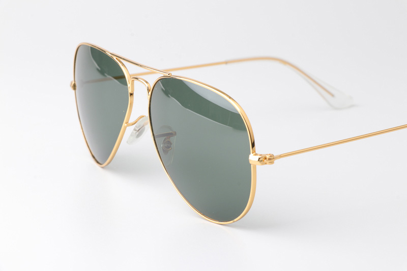 BS3025 Sunglasses Gold Green