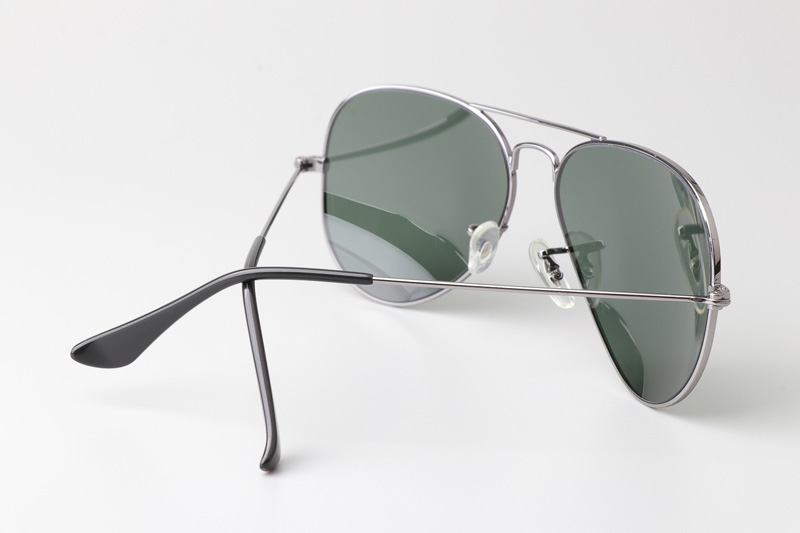 BS3025 Sunglasses Gunmetal Green