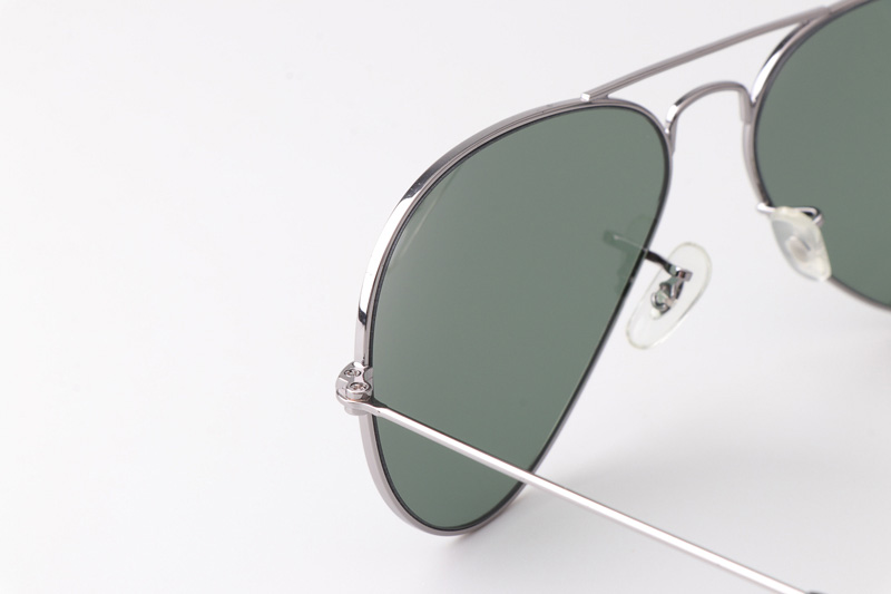 BS3025 Sunglasses Gunmetal Green